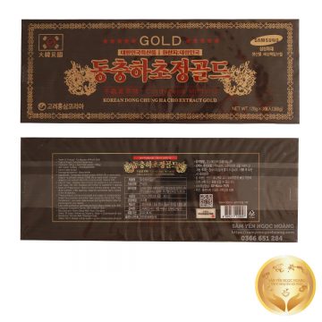 Cao Đông Trùng Hạ Thảo Gold Hàn Quốc Hộp Gỗ 3 Lọ x 120g (360g)
