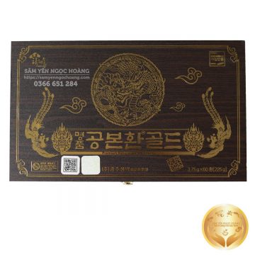 Bổ não hoàn Hàn Quốc Gyeongju hộp gỗ đen 3,75g x 60 viên (225g)